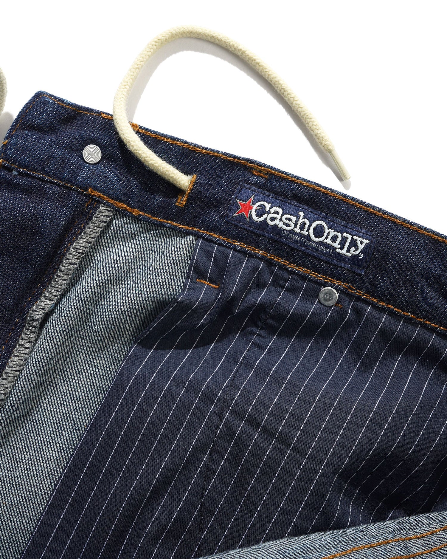 Point Denim Shorts, Raw Denim