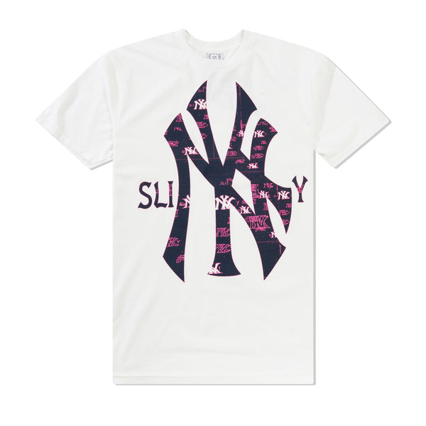 Slinky Yankees Bootleg Tee, White