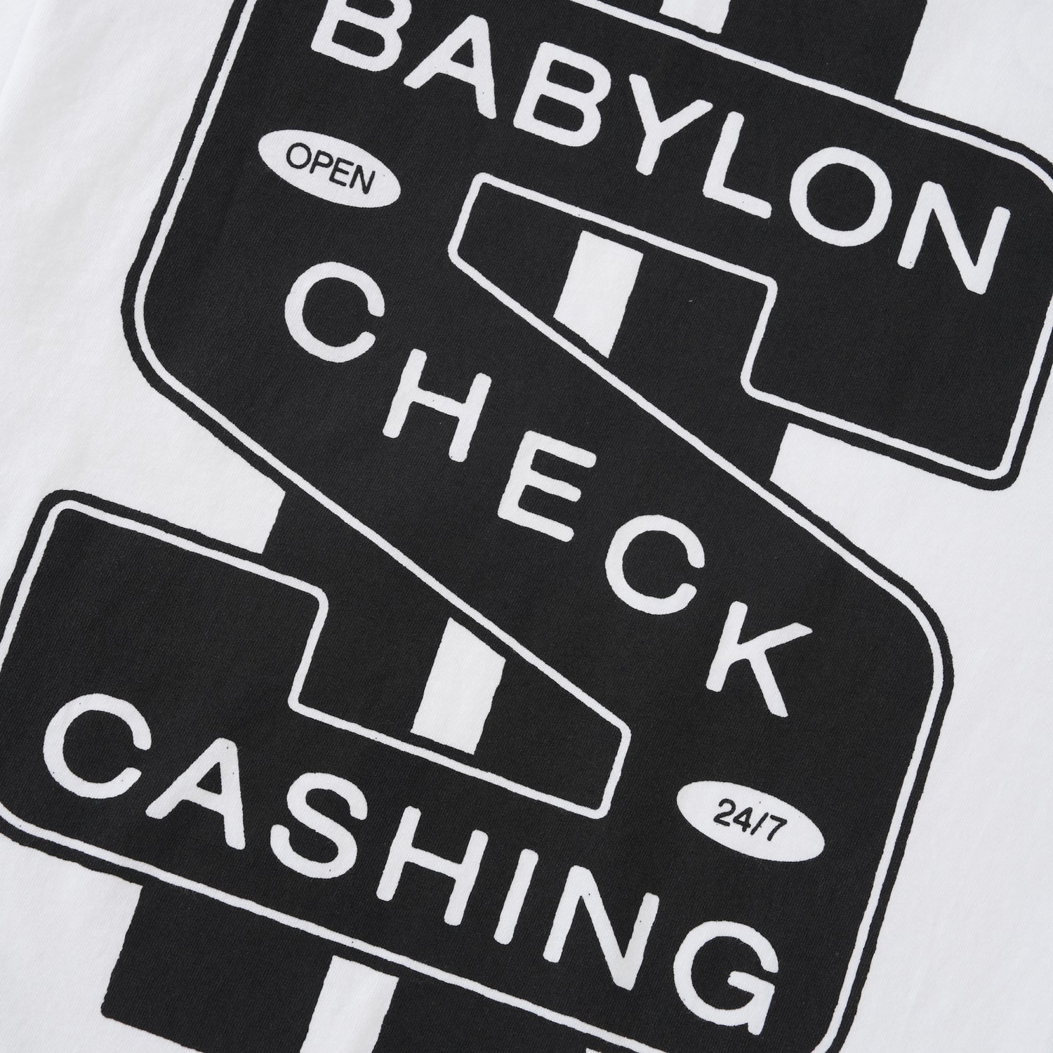 Check Cashing Tee, White