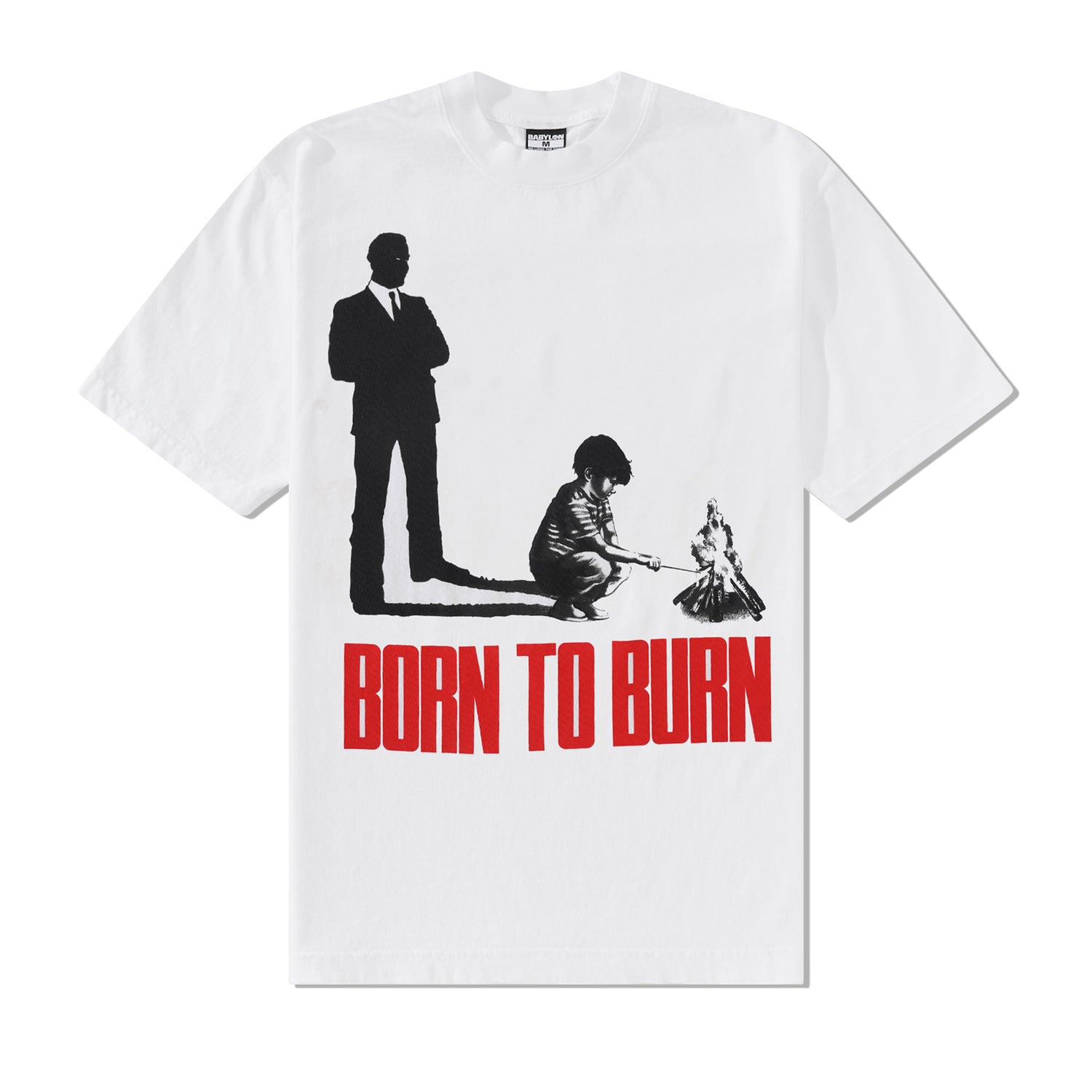 Born To Burn Tee, White