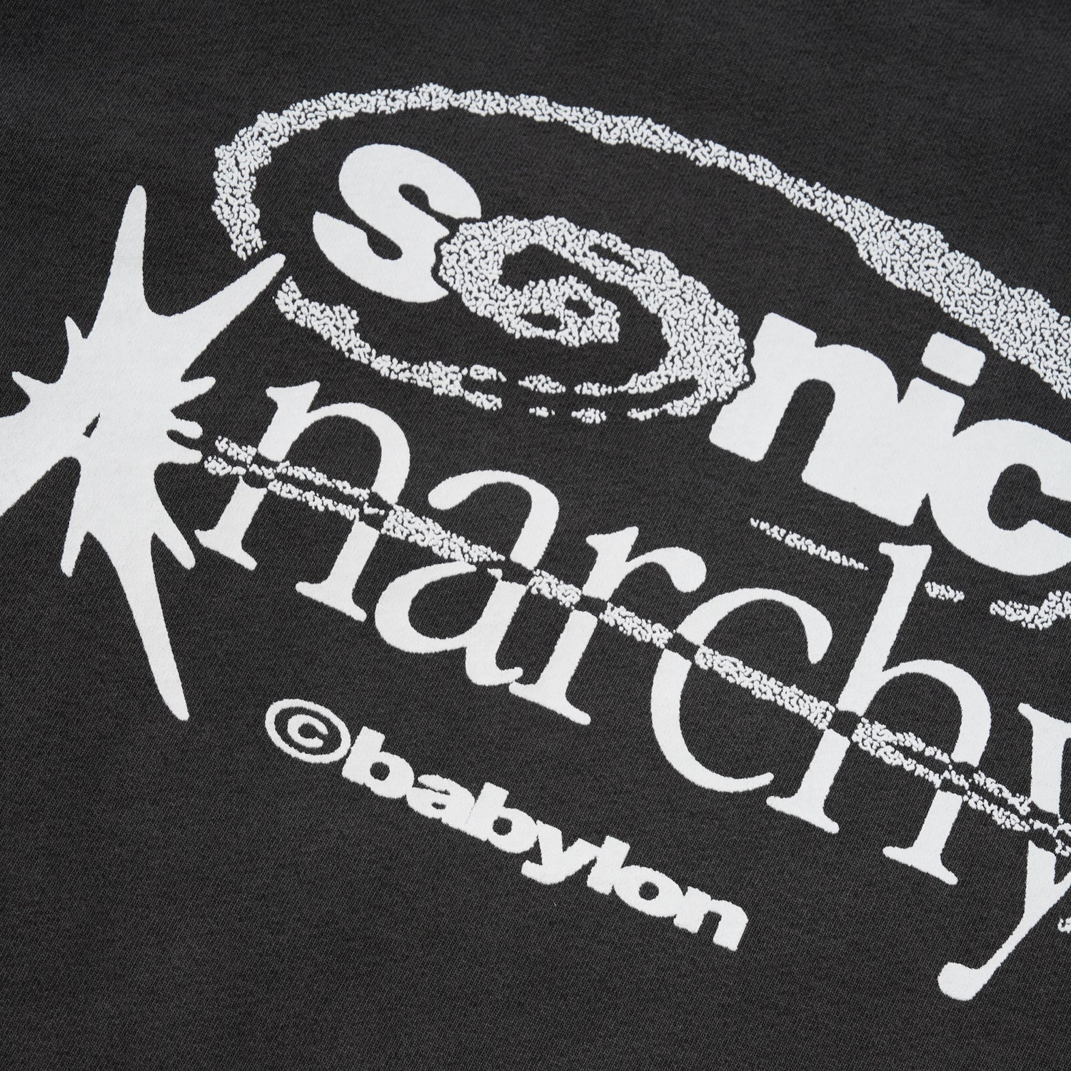 Sonic Anarchy Crewneck, Washed Black