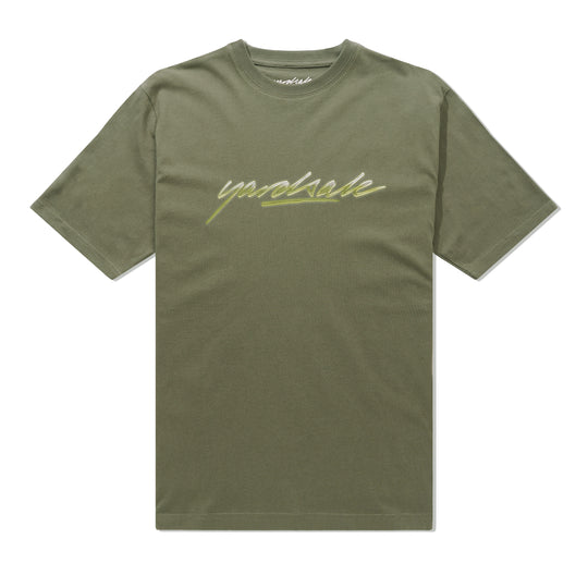Washed Script Tee, Sand