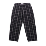 YS Plaid Cargos, Black
