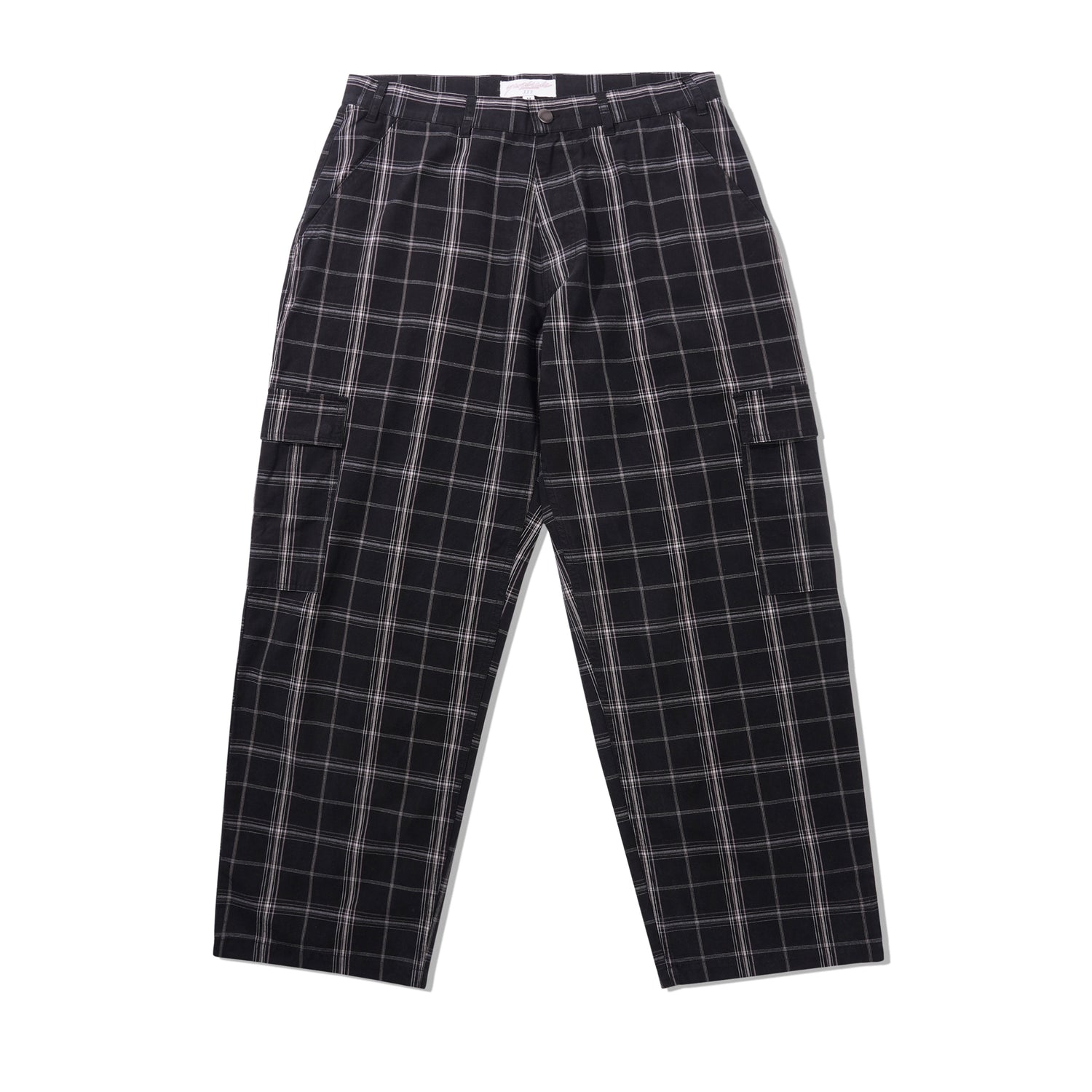 YS Plaid Cargos, Black