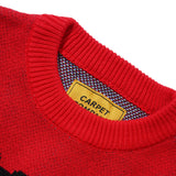 Jester Knit Sweater, Red