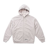 Reversible Zip-Thru Pullover Hood, Grey / Stone