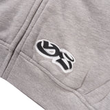 Reversible Zip-Thru Pullover Hood, Grey / Stone