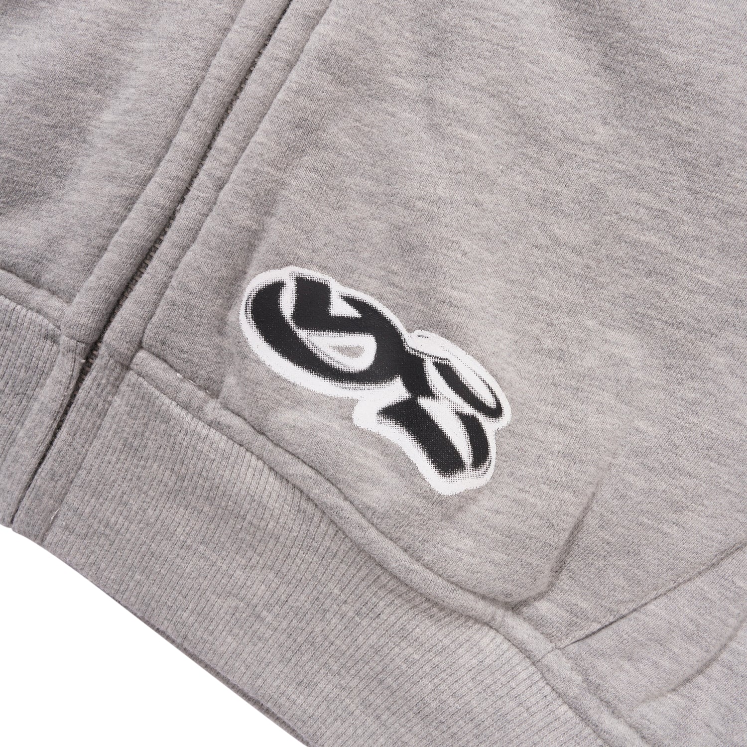 Reversible Zip-Thru Pullover Hood, Grey / Stone
