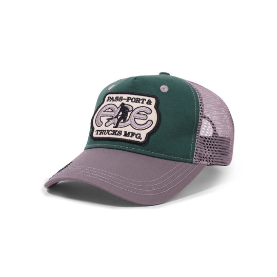 Ace Packers Trucker Hat, Green / Steel