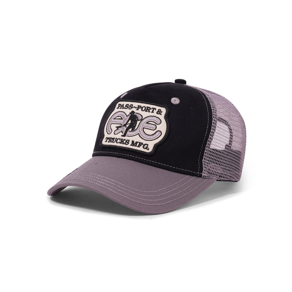 Pass~Port Ace Packers Trucker Hat, Black / Steel