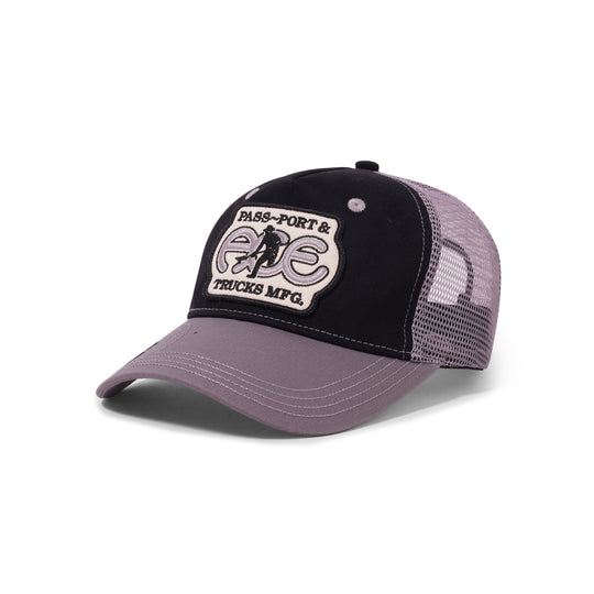 Ace Packers Trucker Hat, Black / Steel