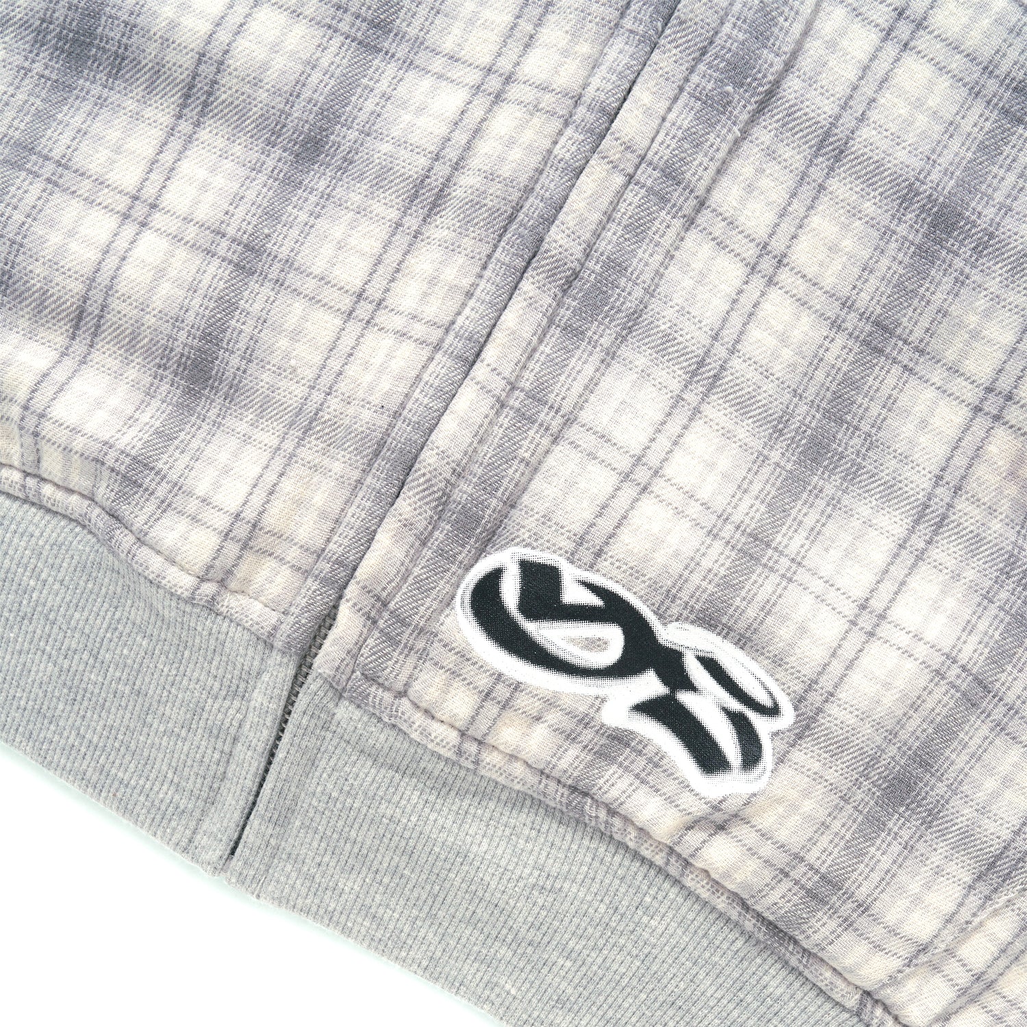 Reversible Zip-Thru Pullover Hood, Grey / Stone