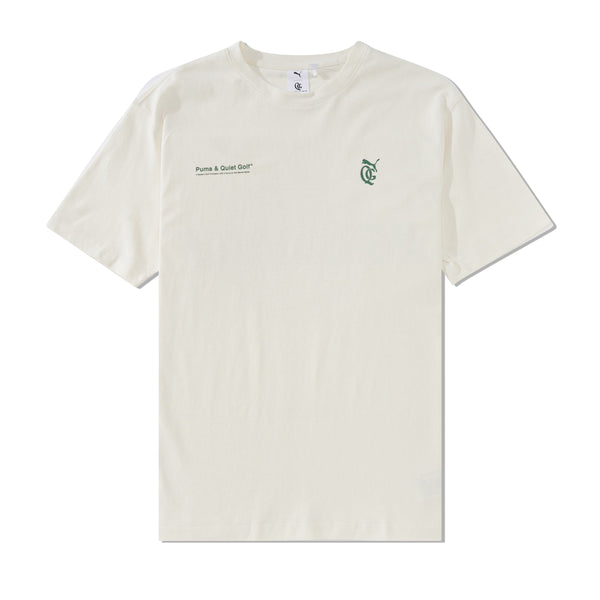 Quiet Golf Puma x QGC Modern Graphic Tee, Warm White