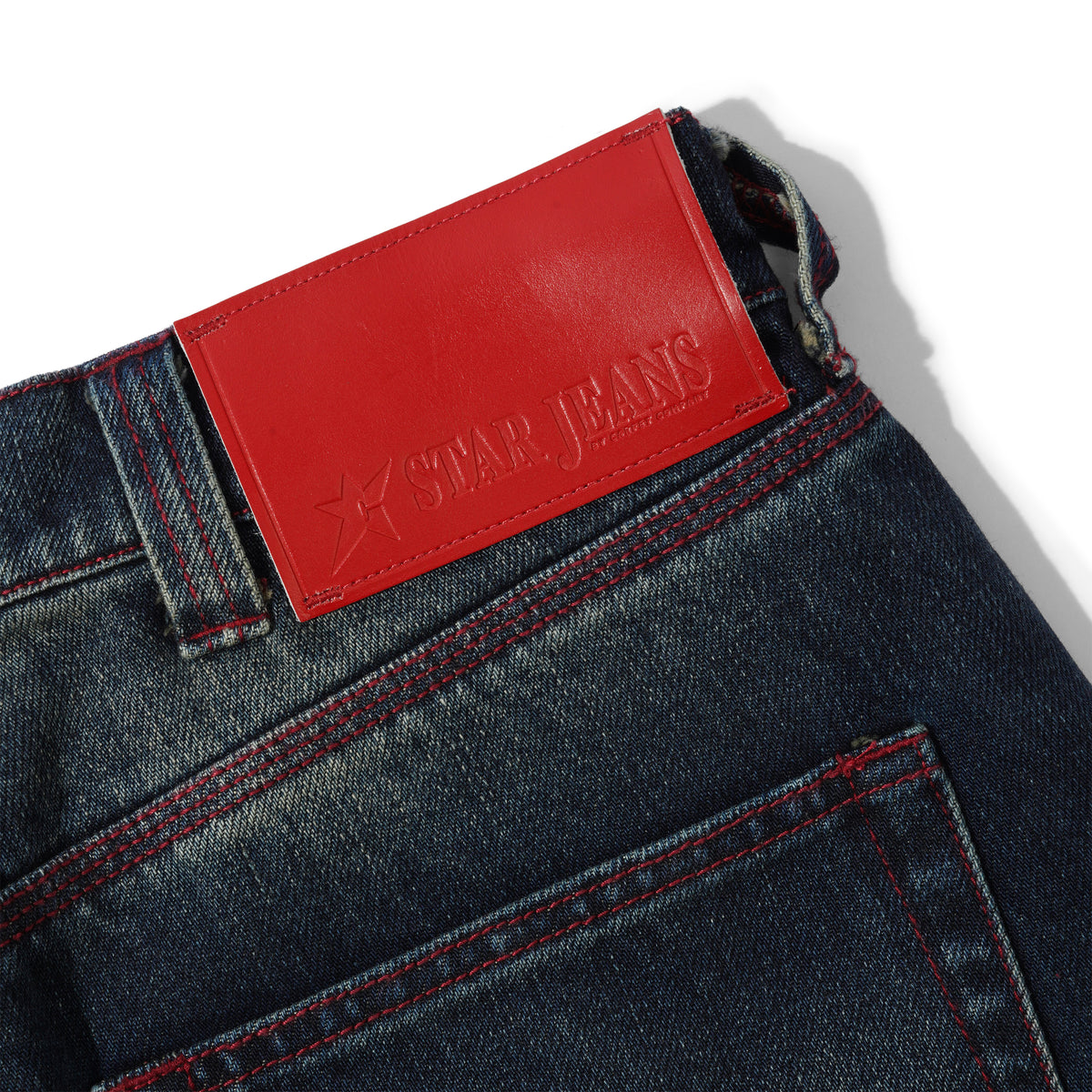 Aged C-Star Jeans, Blue