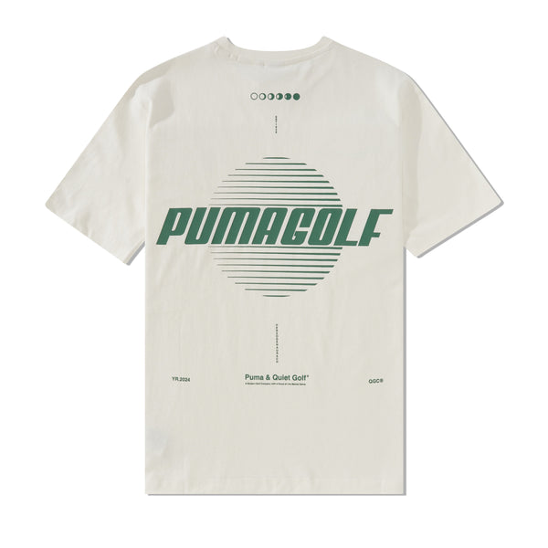 Quiet Golf Puma x QGC Modern Graphic Tee, Warm White