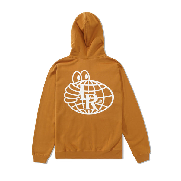 Last Resort AB Atlas Monogram Pullover Hood, Golden Brown / White