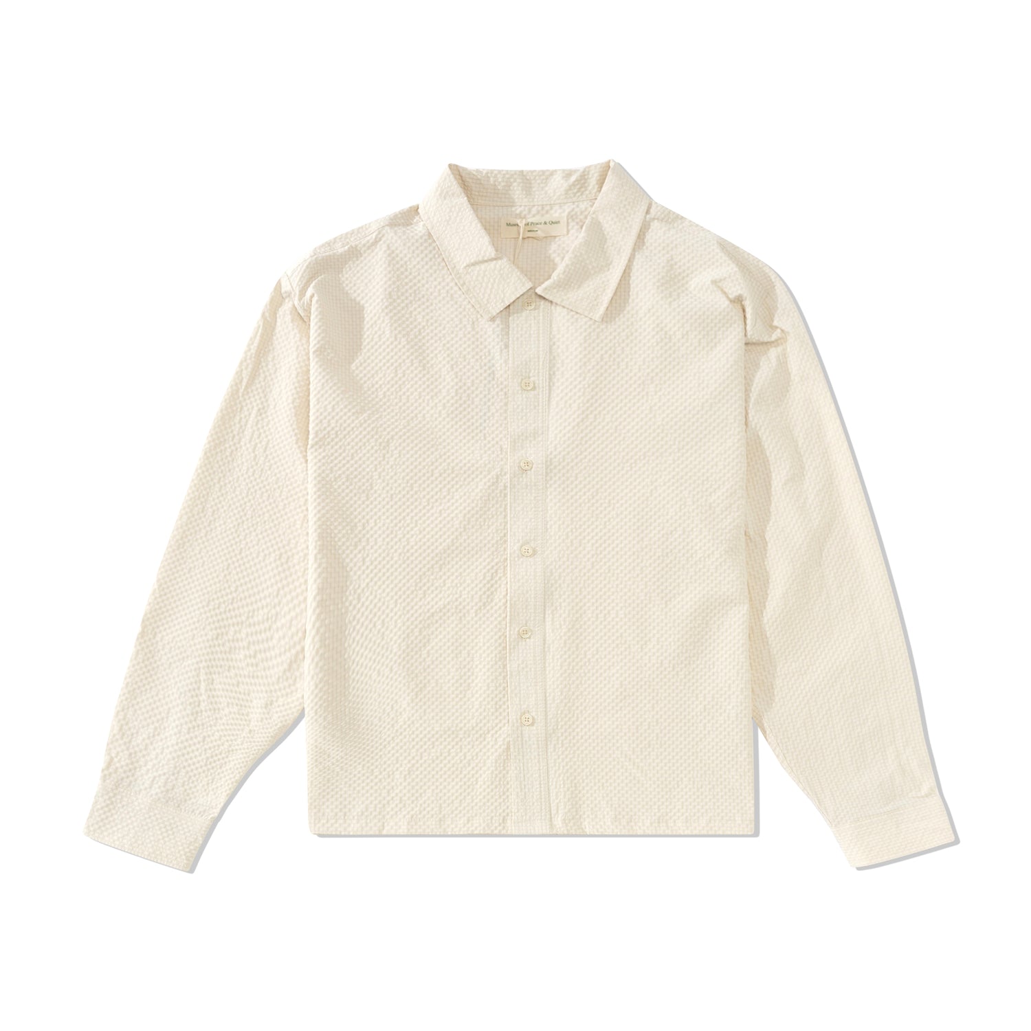 Vacation Button Up L/S Shirt, Bone