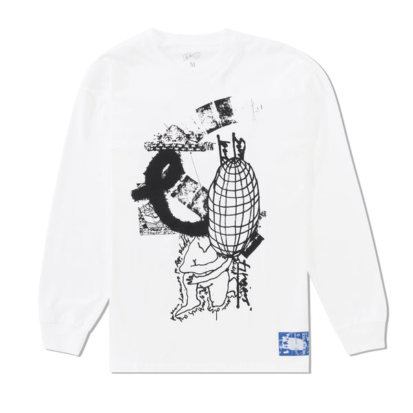 Last Resort AB Fig 16 L/S Tee, White