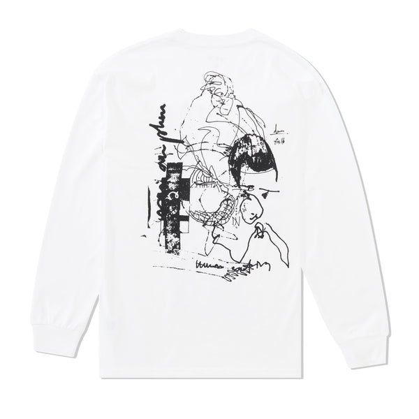 Last Resort AB Fig 16 L/S Tee, White