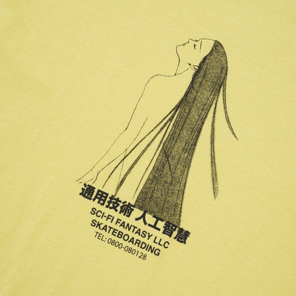 Sci-Fi Fantasy Spiritual Darkness Tee, Cornsilk