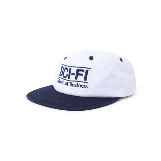 School Of Business Hat, White / Navy