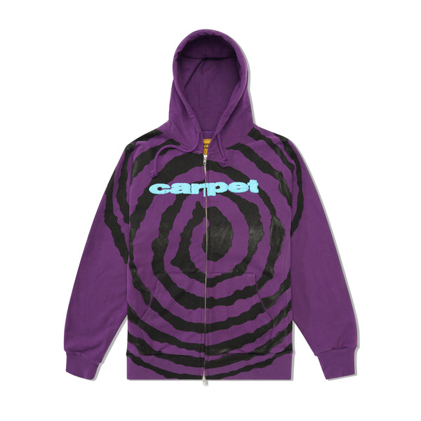 Carpet Company Spiral Zip Up Hood, Purple