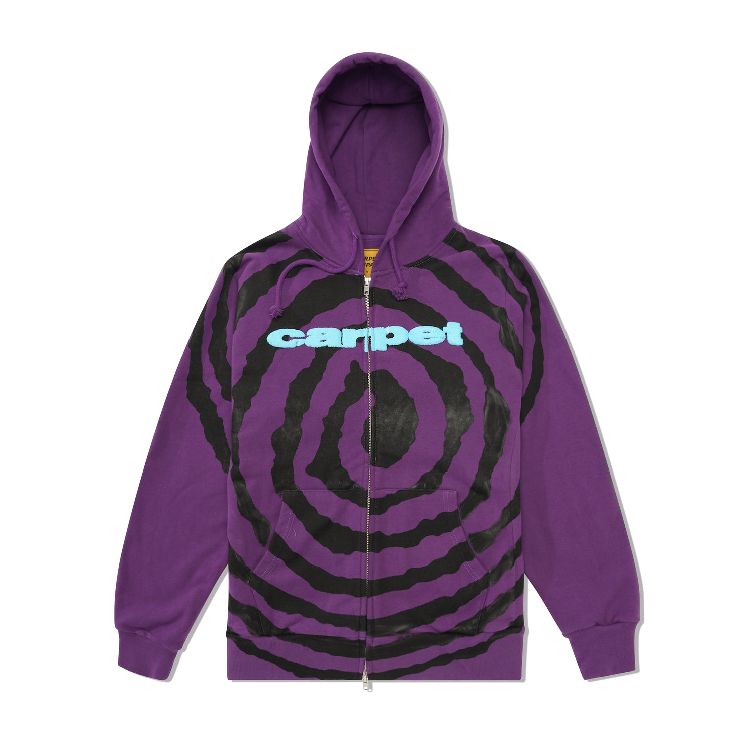 Spiral Zip Up Hood, Purple