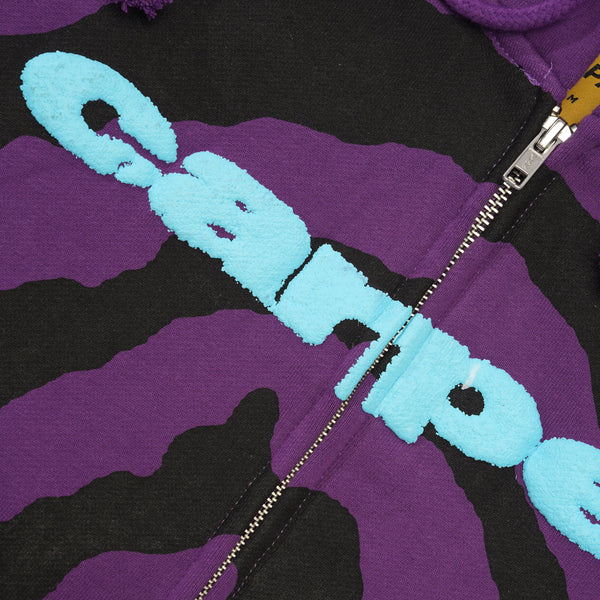 Carpet Company Spiral Zip Up Hood, Purple
