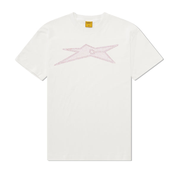 Carpet Company Bizarro Rhinestone Tee, White