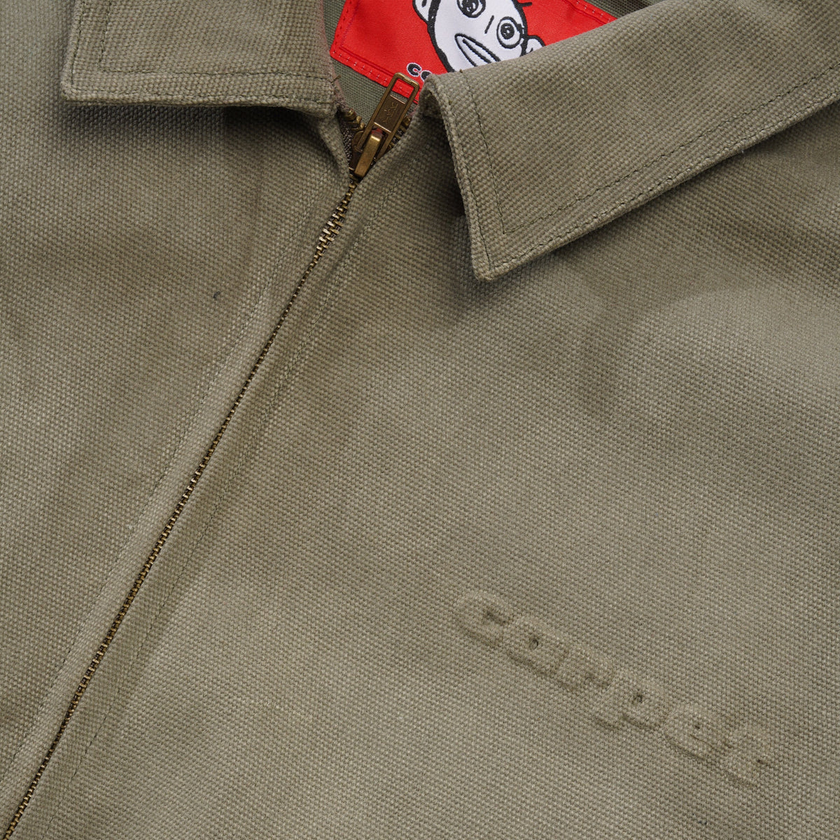Embossed Work Jacket, Sage
