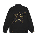Studded Denim Jacket, Black