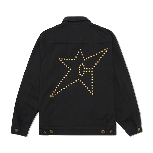 Carpet Company Studded Denim Jacket, Black