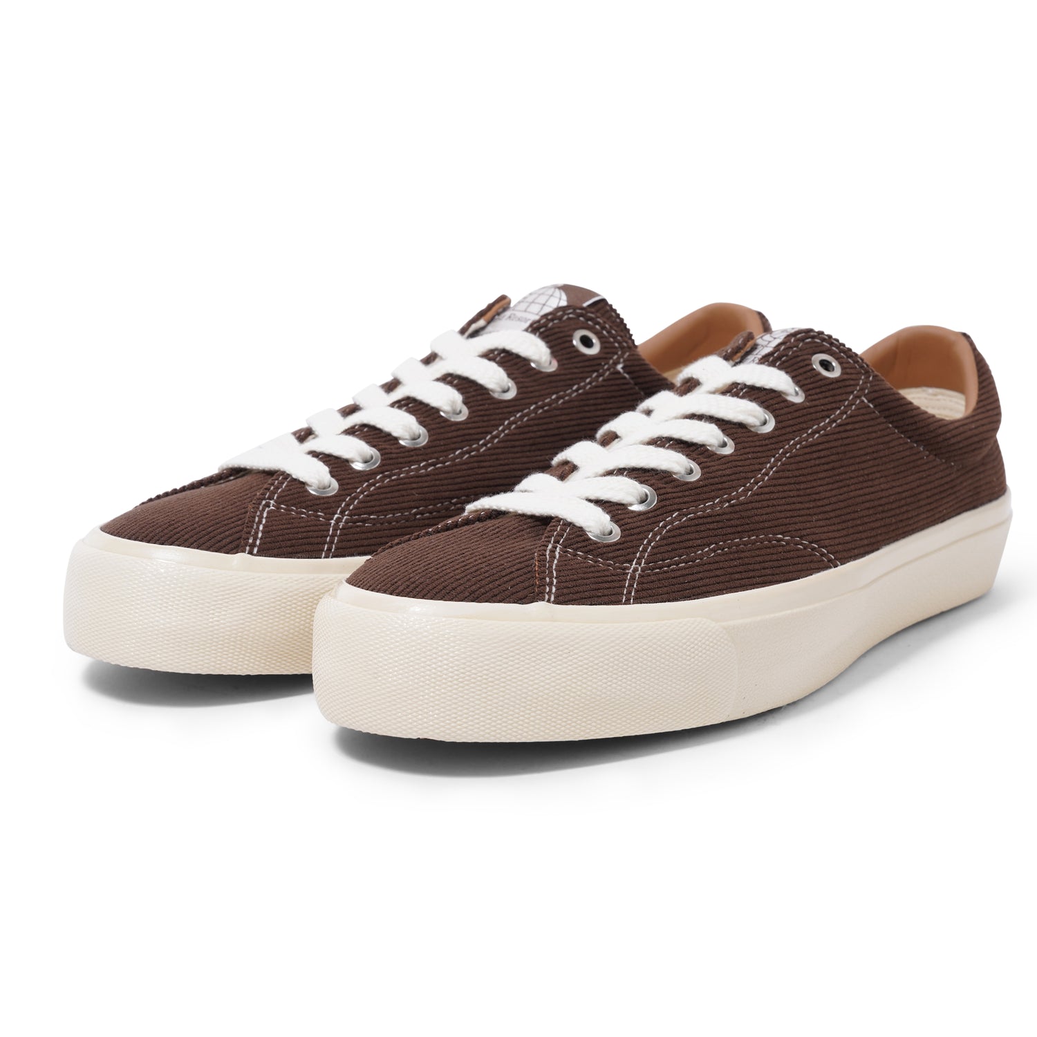 VM003-Lo Cord, Dark Brown / White