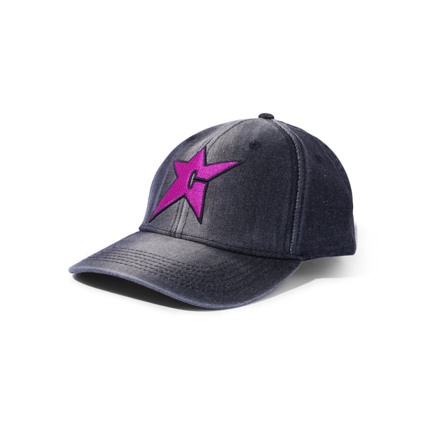 Carpet Company C-Star Bleached Denim Hat, Black