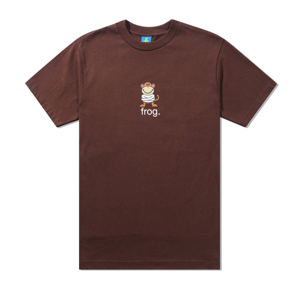 Frog Skateboards Krazy Monk Tee, Brown