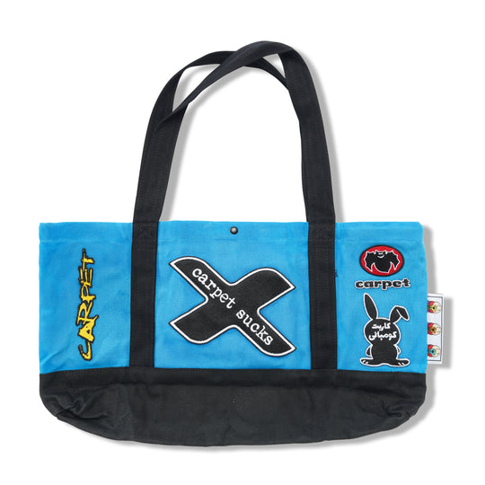 Racing Tote, Cyan