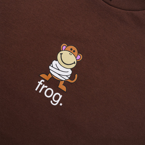 Frog Skateboards Krazy Monk Tee, Brown