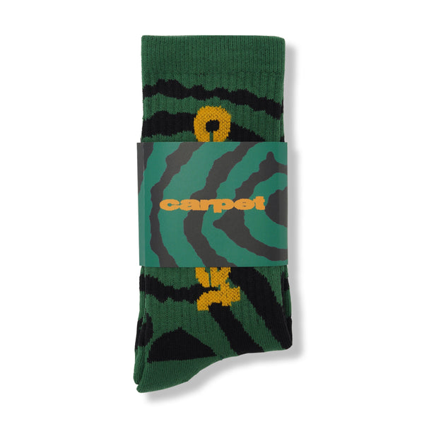 Carpet Company Spiral Sock, Green