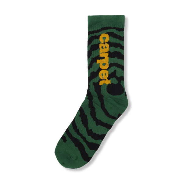 Carpet Company Spiral Sock, Green