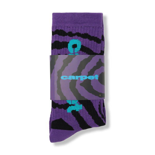 Carpet Company Spiral Sock, Purple