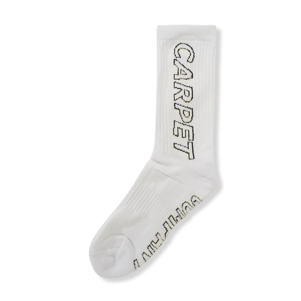 Carpet Company Misprint Sock, White