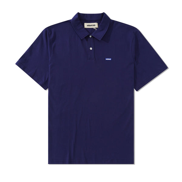 Metalwood Mini Metal Logo Polo, Navy