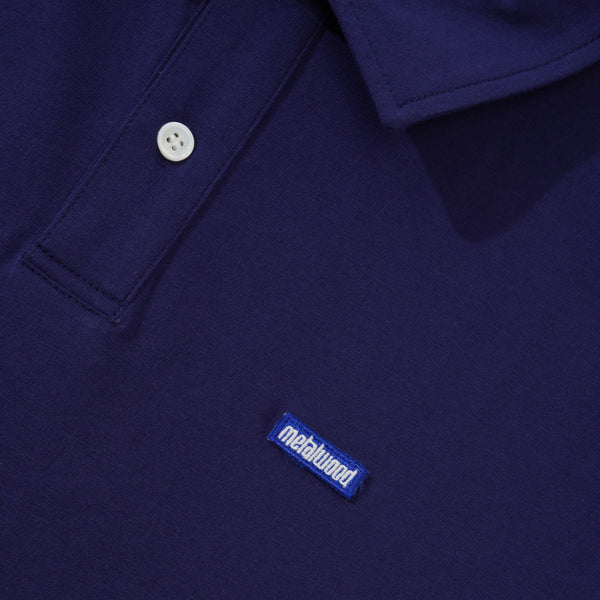 Metalwood Mini Metal Logo Polo, Navy