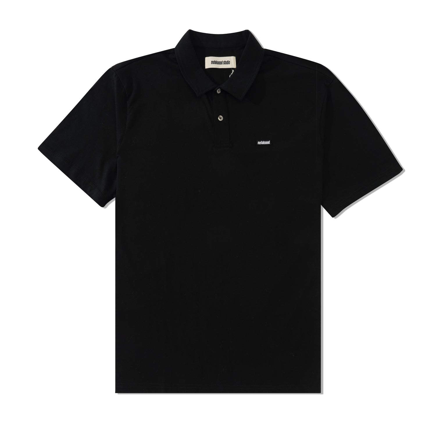 Mini Metal Logo Polo, Black