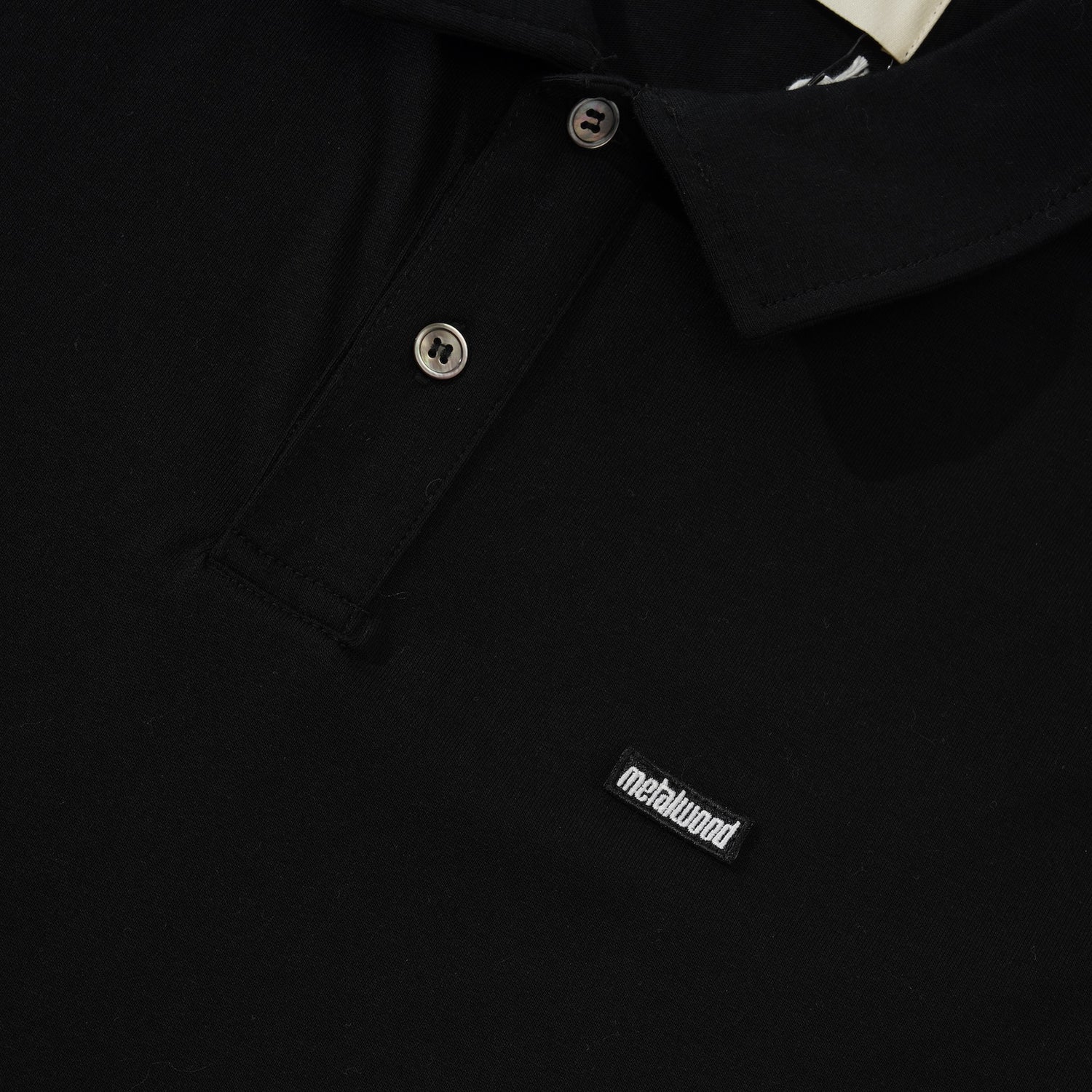 Mini Metal Logo Polo, Black