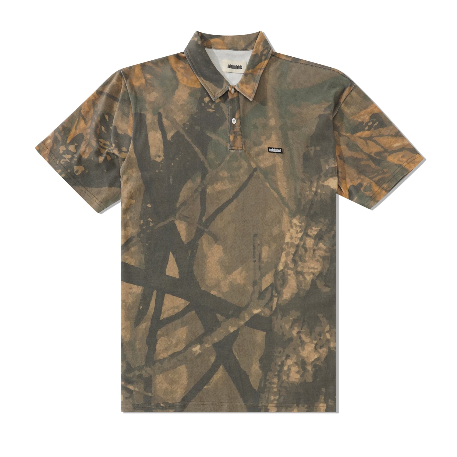 Mini Metal Logo Polo, Real Leaf Camo