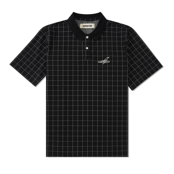 Metalwood Window Pane Polo, Black