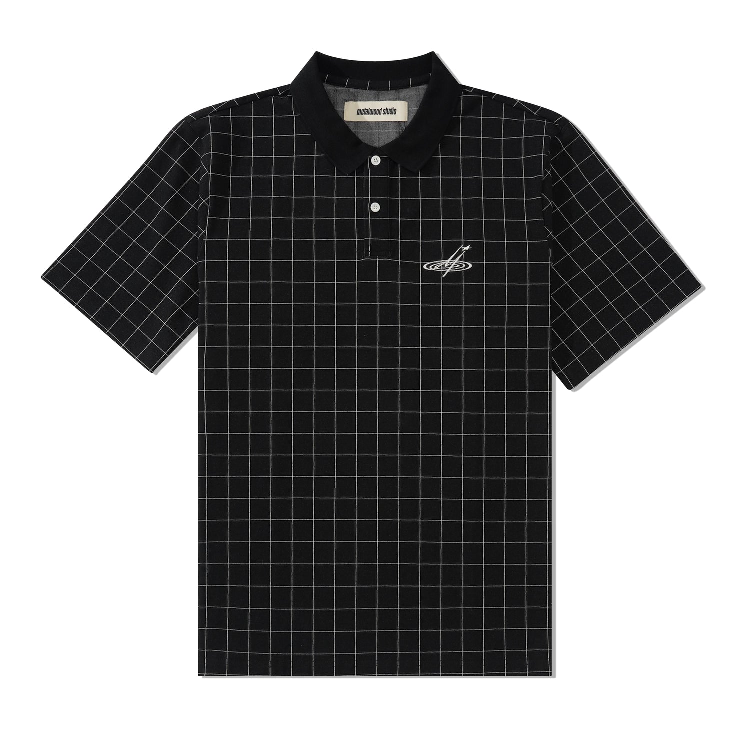 Window Pane Polo, Black