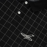 Window Pane Polo, Black