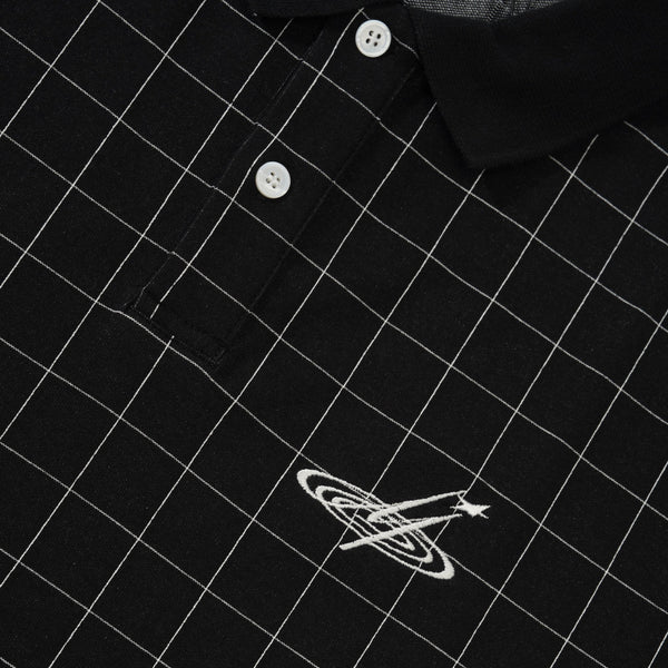 Metalwood Window Pane Polo, Black